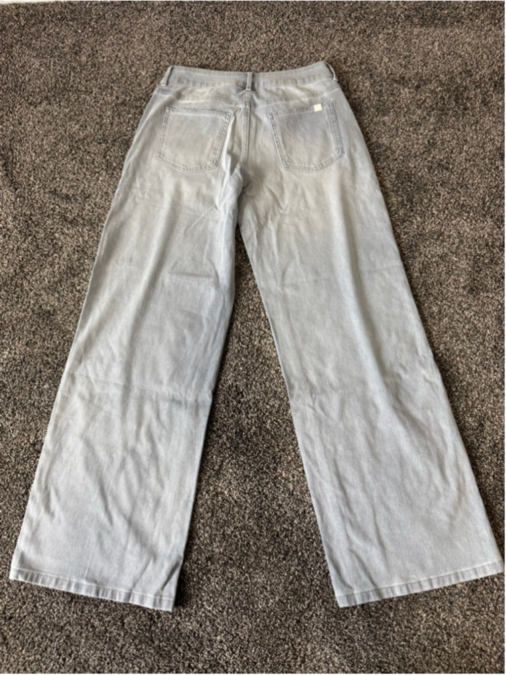 Halara Flex™ Asymmetric Low Rise Baggy Wide Leg Washed Jeans Size Small Long - Picture 12 of 16